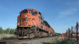 BNSF 9317 and 6252 Leading CSX B120 West through Guilderland NY 6124 [upl. by Lola]