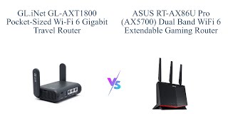 GLiNet GLAXT1800 vs ASUS RTAX86U Pro 🌐🔒 Which WiFi 6 Router is Better [upl. by Jemy545]