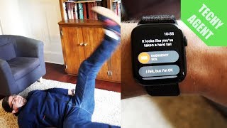 Apple Watch Series 4  Fall Detection Alert Feature Tested [upl. by Ettennod]