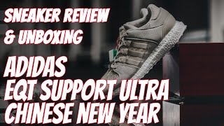 ADIDAS EQT Support Ultra CNY BA7777  Shoe Review amp Unboxing [upl. by Ajim248]