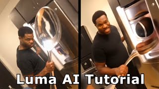 How to make AI interrupting memes Luma AI Tutorial [upl. by Yelak137]