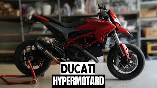 Ducati Hypermotard 821 First Look amp Exhaust Sound [upl. by Annaeed]