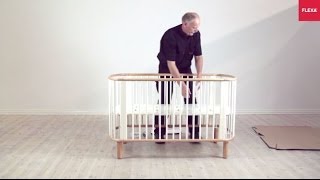 FLEXA Baby Cot Bed Assembly Instruction [upl. by Tildi]