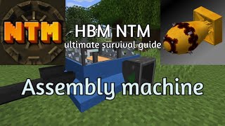 HBM nuclear tech mod ultimate survival guide pt2  first energy assembly machine craft [upl. by Norford]