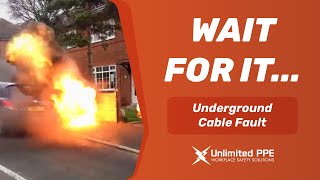 Arc Flash Incident Underground Cable Fault [upl. by Oirram]