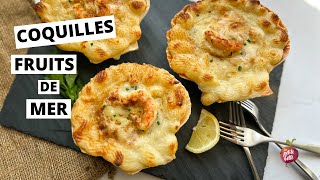 COQUILLES FRUITS DE MER 🦐 Coquille SaintJacques recette maison [upl. by Edrea]