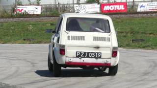 Maluch w Maluchu  45 years old boy is driving Fiat 126p on the track  Kid driving [upl. by Van666]