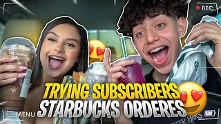 Trying Subscribers Starbucks Orders horrible [upl. by Norrab882]