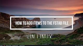 How To Add Items To The Fstab File In Linux [upl. by Flore]