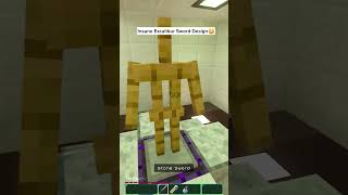 🗡️😳Insane Excalibur Sword Design Tutorial はいよろこんで minecraft [upl. by Oknuj]