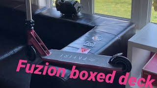 New Scooter Parts unboxing fuzion boxed deck [upl. by Anit]