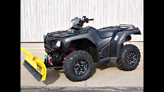 SOLD 2018 Honda Foreman Rubicon 4x4 Automatic Deluxe TRX500FA7 with Meyer Plow and Warn Winch [upl. by Rosamund]