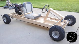 How to Make a Wood Go Kart V2  No Welding Required Free Plans [upl. by Chadwick524]