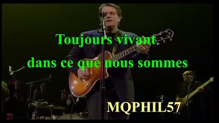 LYRICS Francis CABREL Cent ans de plus Live 2000 [upl. by Rovert]