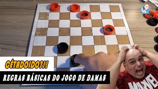 REGRAS BÁSICAS DO JOGO DE DAMAS [upl. by Nahum665]