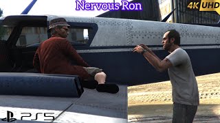 GTA V Mission 19  Nervous Ron PS5 60FPS  Trevor Philips and Ronald [upl. by Lacim]