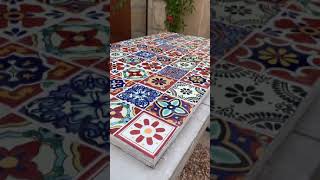 DIY Mosaic Talavera Tile Coffee Table [upl. by Jobye964]