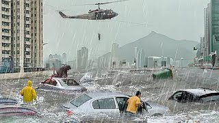 Chaos in Catania Italy Flood paralyze life in Acireale and Aci Catena [upl. by Neelahs]