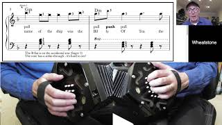 Wellerman With Chords  CG Anglo Concertina Performance amp Tutorial Clip Wheatstone amp Jeffries quotDotsquot [upl. by Nilerual]