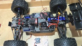 Upgrading a Traxxas ERevo 20 VXL Part 3 Single Servo [upl. by Am]