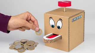 How To Make A Coin Bank From Cardboard  Easy amp Awesome Cardboard Project [upl. by Anilam]