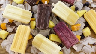 4 Easy Popsicle Recipes  How to Make Homemade Popsicles [upl. by Four]