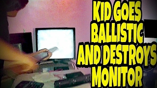 KID GOES BALLISTIC OVER FAULTY MONITOR [upl. by Dolloff382]