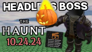 HEADLESS HORSEMAN BOSS FIGHT NEW ROBLOX HAUNT EVENT [upl. by Ursas]