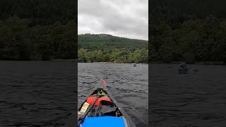 Canoeing to our island camp wildcampingscotland canoe shorts camping [upl. by Ode]