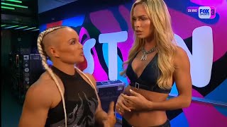 Ivy Nile habla con Maxxine Dupri en Backstage  WWE Raw 12082024 En Español [upl. by Jedlicka]