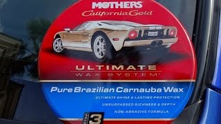 Mothers Pure Brazilian Carnauba Wax Review and Test Results with Water Test [upl. by Nileuqaj]