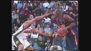 Antawn Jamison 51 Points 3 Stl  Sonics 200001 [upl. by Eetnom]