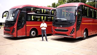 Eicher Intercity Coach Seater and Sleeper Bus  Review at Volvo Bus India plant Bangalore [upl. by Dyun308]