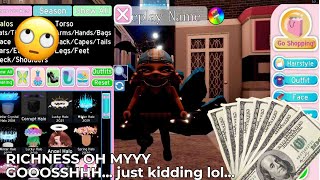 royale high RICH inventory tour 🤑 🤑 [upl. by Mehala]