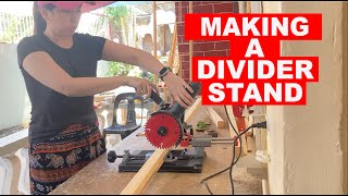 How I make my Divider Stand businesswoman ladybossblogger ladycarpenter diyers roomdividers [upl. by Lamej]