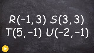 How to determine the perimeter of a quadrilateral using distance formula of four points [upl. by Ahsinoj861]