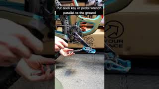 How to take the pedals off your bike Shorts [upl. by Alsi]