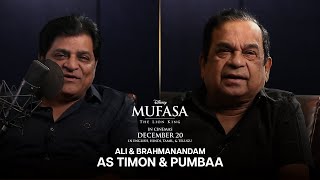 Ali amp Brahmanandam as Timon amp Pumbaa  Mufasa The Lion King  In Cinemas 20 December [upl. by Ecirtaeb]