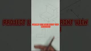 ORTHOGRAPHIC PROJECTION engineeringdrawing technicaldrawing shortfeeds orthographicdrawing [upl. by Vivica]