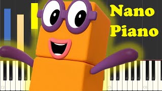 Numberblocks  Zoom Zoom Zoom On Piano EASY [upl. by Nyllaf892]