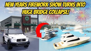 Greenville Wisc Roblox l New Years PARTY Escape BRIDGE COLLAPSE Roleplay [upl. by Kalmick311]