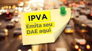 Como emitir o boleto do IPVA de São Paulo pela INTERNET [upl. by Emelyne]