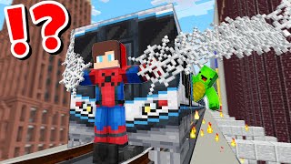 JJ and Mikey in SUPERHEROES CHALLENGE in Minecraft  Maizen animation [upl. by Walling]