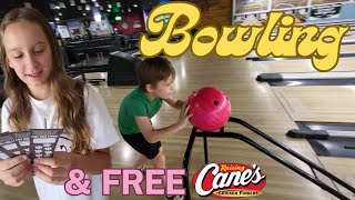 BOWLING amp FREE CANES  Family vlog  31 [upl. by Ula576]