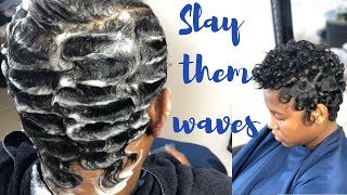 Growing Out A Pixie  How To Finger Wave✂️✂️ [upl. by Ana]