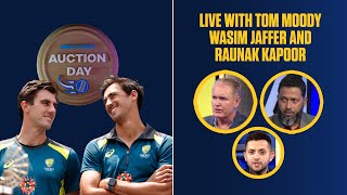 Auction day LIVE  With Tom Moody and Wasim Jaffer [upl. by Scrogan]