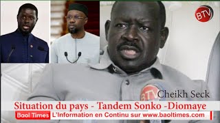 quotDiomaye et Sonko ne font que des fautesquot peste Cheikh Seck [upl. by Leidgam]