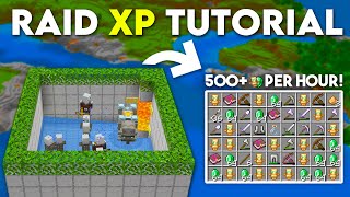 Raid Farm Minecraft Bedrock 121 Tutorial MCPEXboxPS4Nintendo SwitchWindows10 [upl. by Haff]