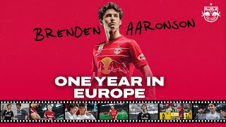 1 Jahr in Europa 1 Jahr als Roter Bulle 1 Jahr Brenden Aaronson  HIGHLIGHTS [upl. by Akehsal930]