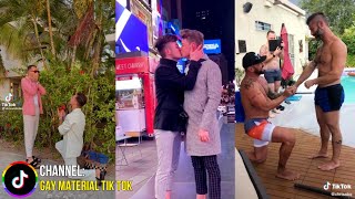 GAY COUPLE TIKTOKS COMPILATION 11  Surprise Proposals 💍🏳️‍🌈❤️‍ [upl. by Ahsekal]